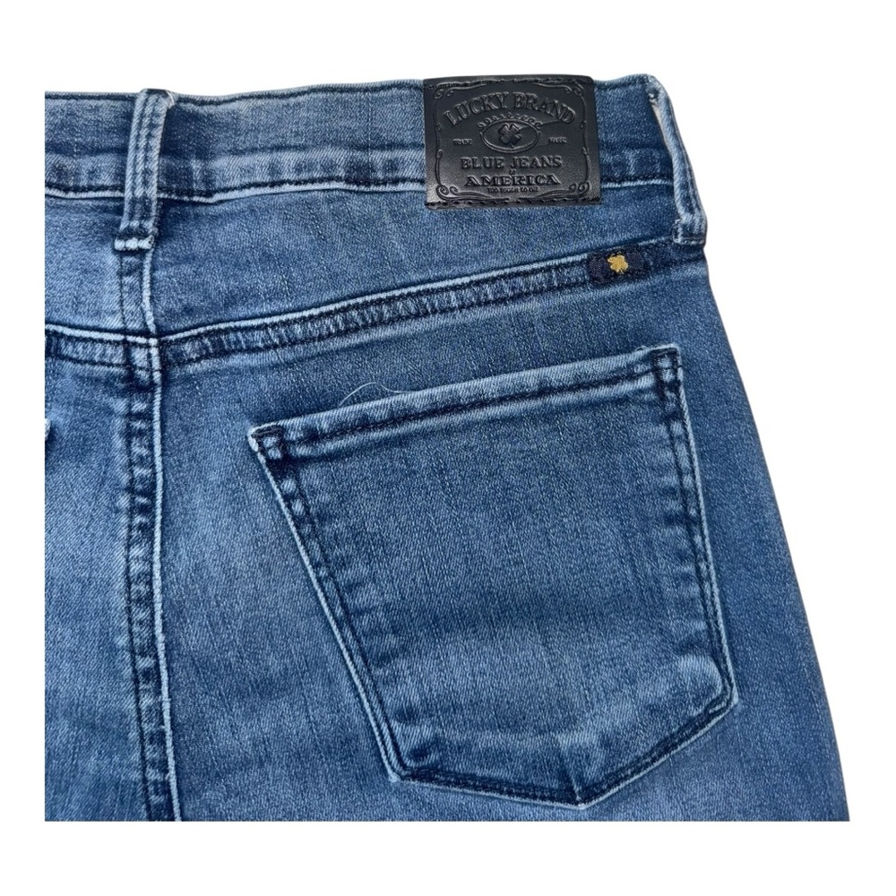 Lucky Jeans Brooke Legging Jean Unfinished Hem Stretch Denim Size 2 / 26 Ankle - Picture 7 of 9